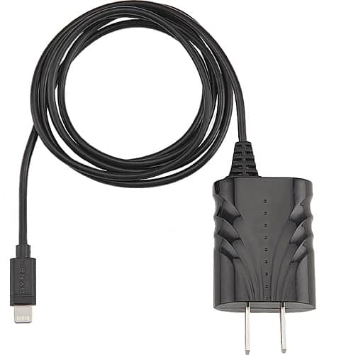 Front. Dynex™ - Lightning Wall Charger - Black.