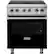 Front. Viking - Professional 5 Series 4.7 Cu. Ft. Freestanding Electric Induction True Convection Range with Self-Cleaning - Black.