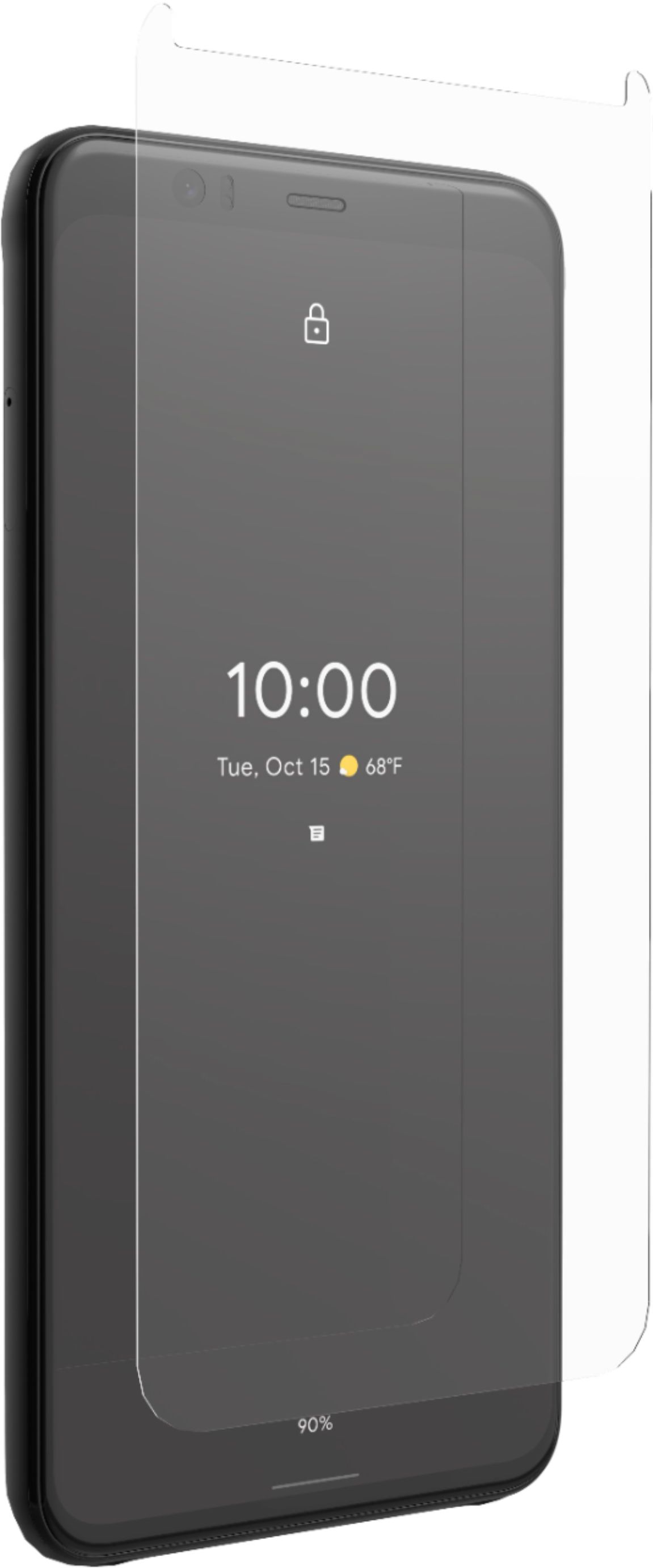 Angle View: ZAGG - InvisibleShield® Glass+ Screen Protector for Google Pixel 4 XL - Clear