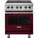 Front. Viking - Professional 5 Series 4.7 Cu. Ft. Freestanding Electric Induction True Convection Range with Self-Cleaning - Burgundy.