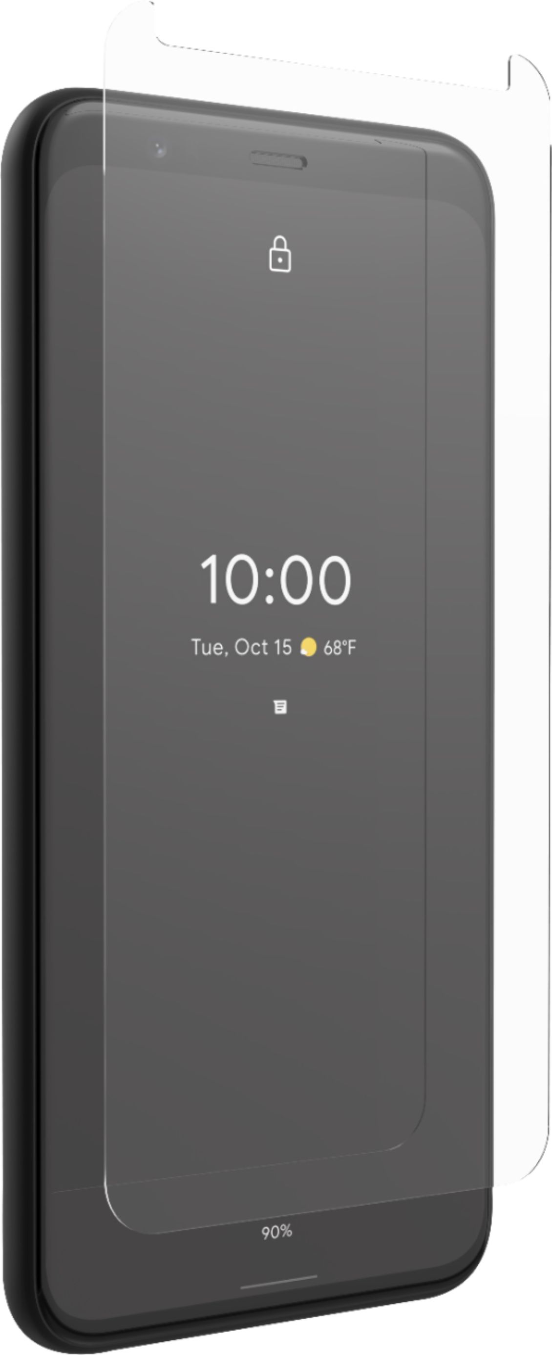 Angle View: ZAGG - InvisibleShield® Glass+ Screen Protector for Google Pixel 4