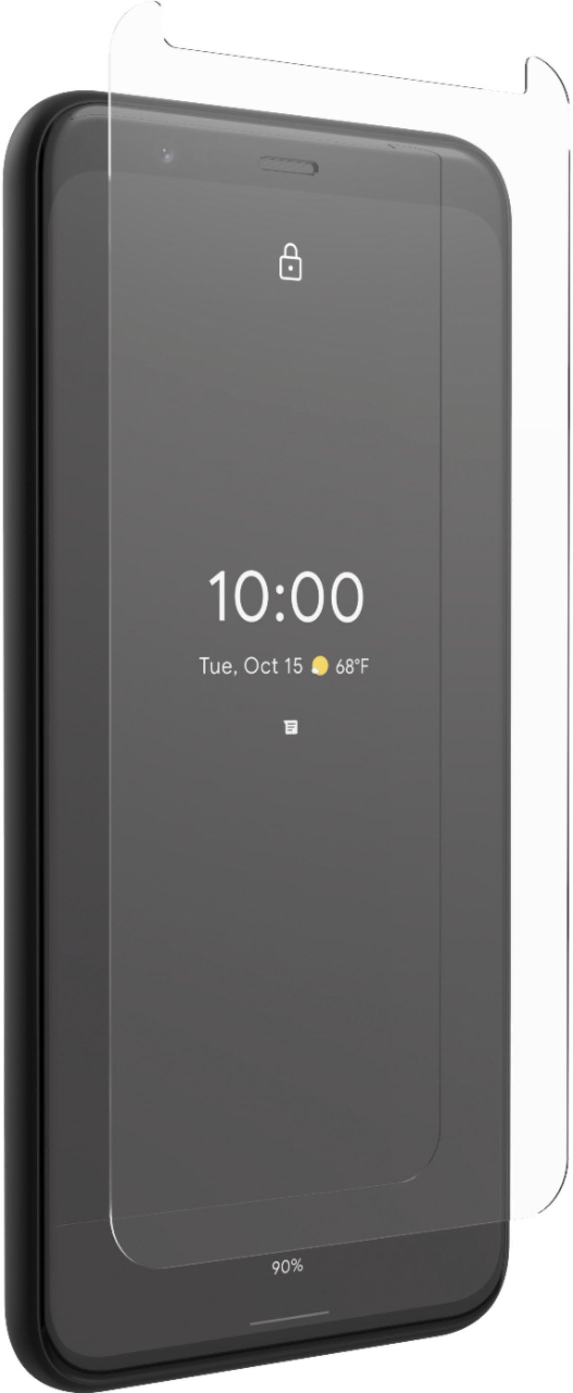 Angle View: ZAGG - InvisibleShield Glass Elite Screen Protector for Google Pixel 4 - Clear