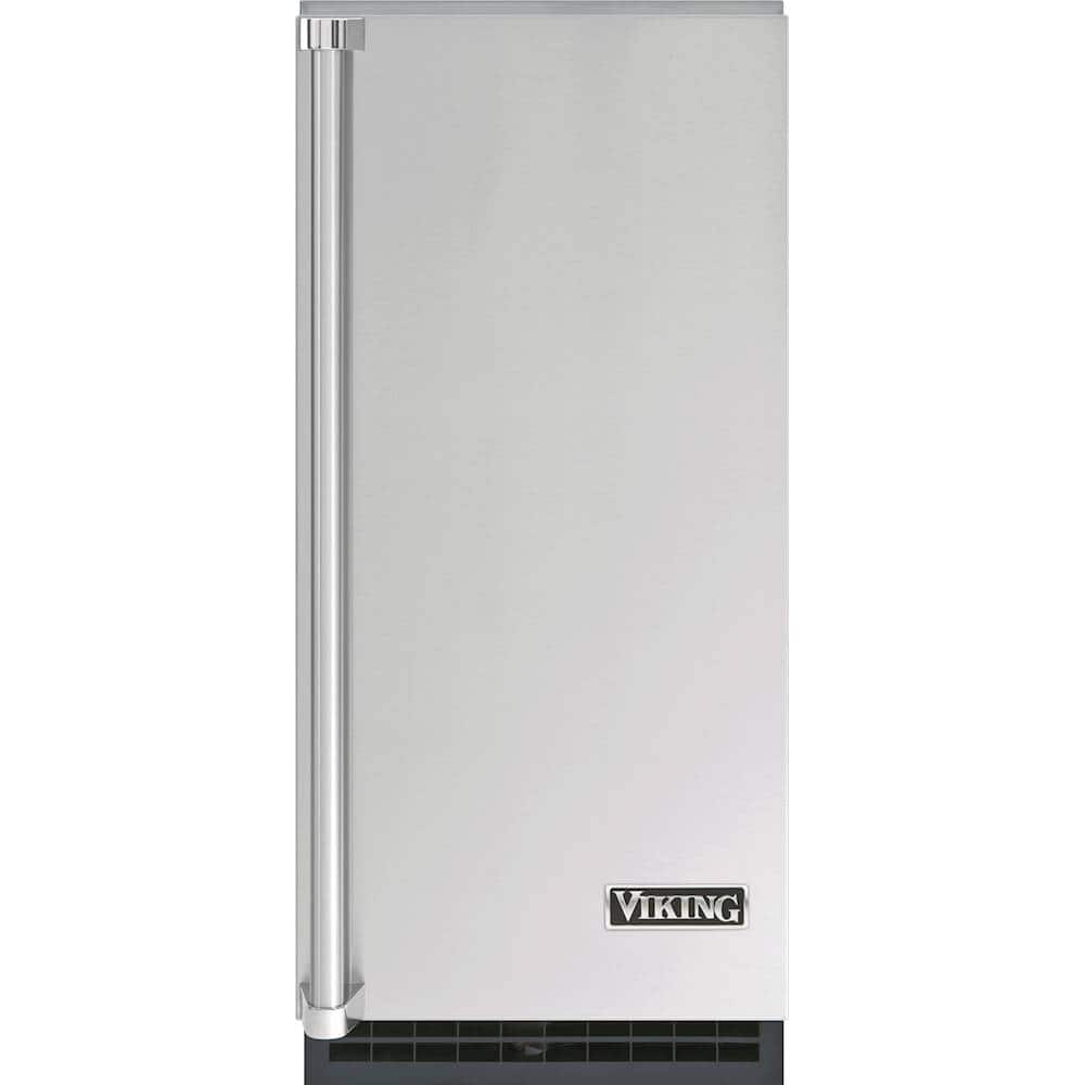 Front. Viking - 15" 65-Lb. Built-In Icemaker - Custom Panel Ready.