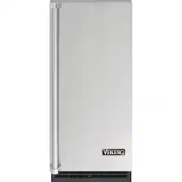 Viking - 15" 65-Lb. Built-In Icemaker - Custom Panel Ready