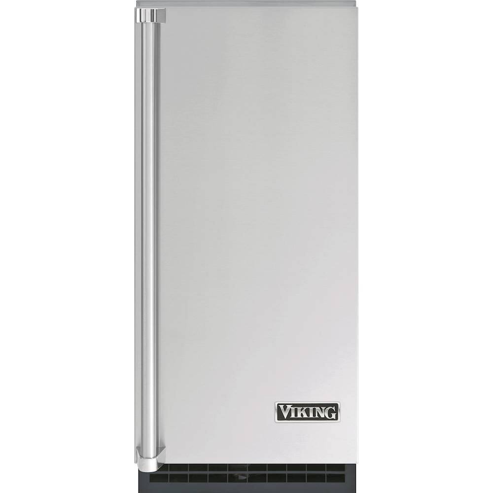 Front. Viking - 15" 65-Lb. Built-In Icemaker - Custom Panel Ready.