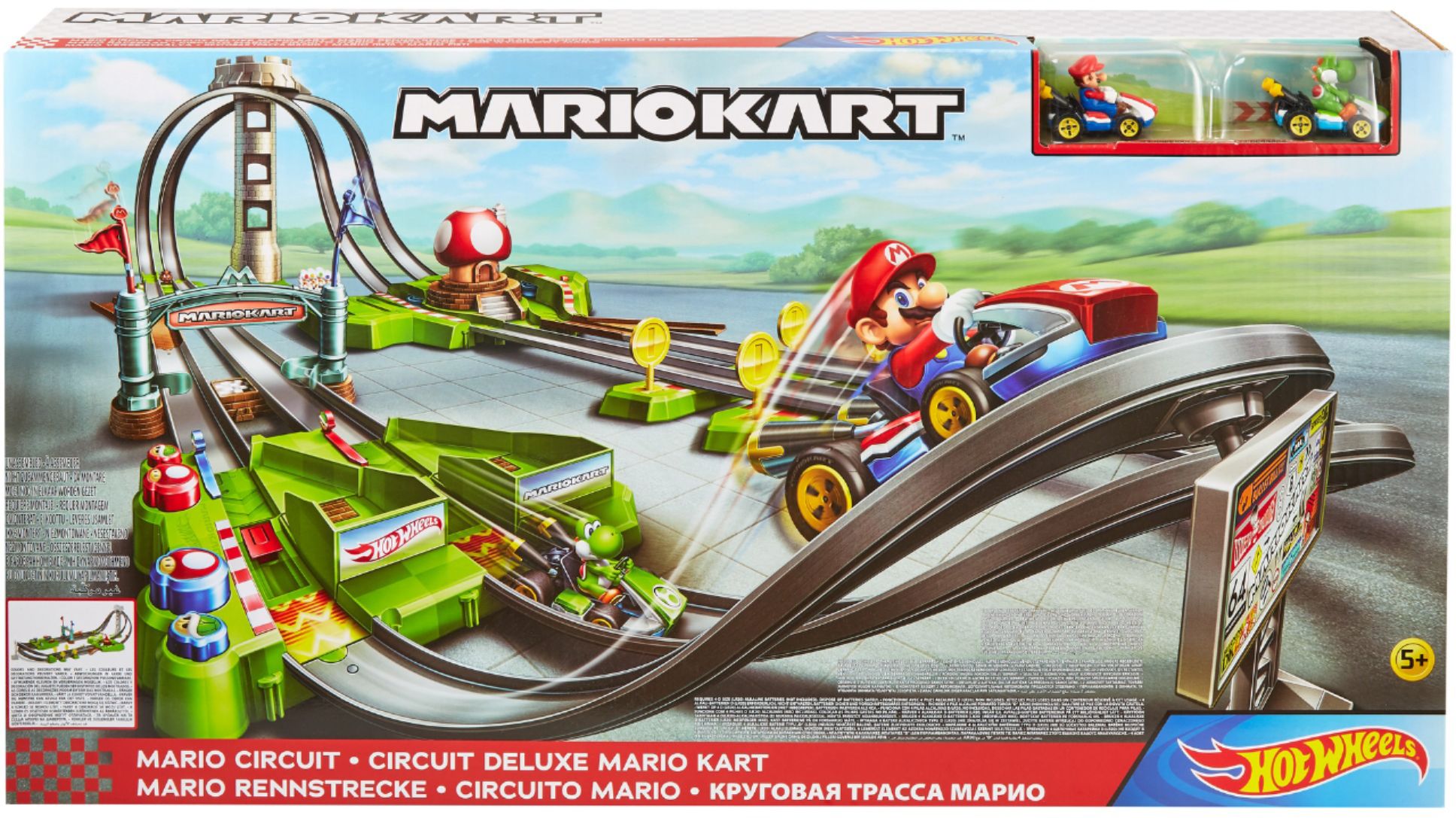 hot wheels mario kart mario circuit trackset