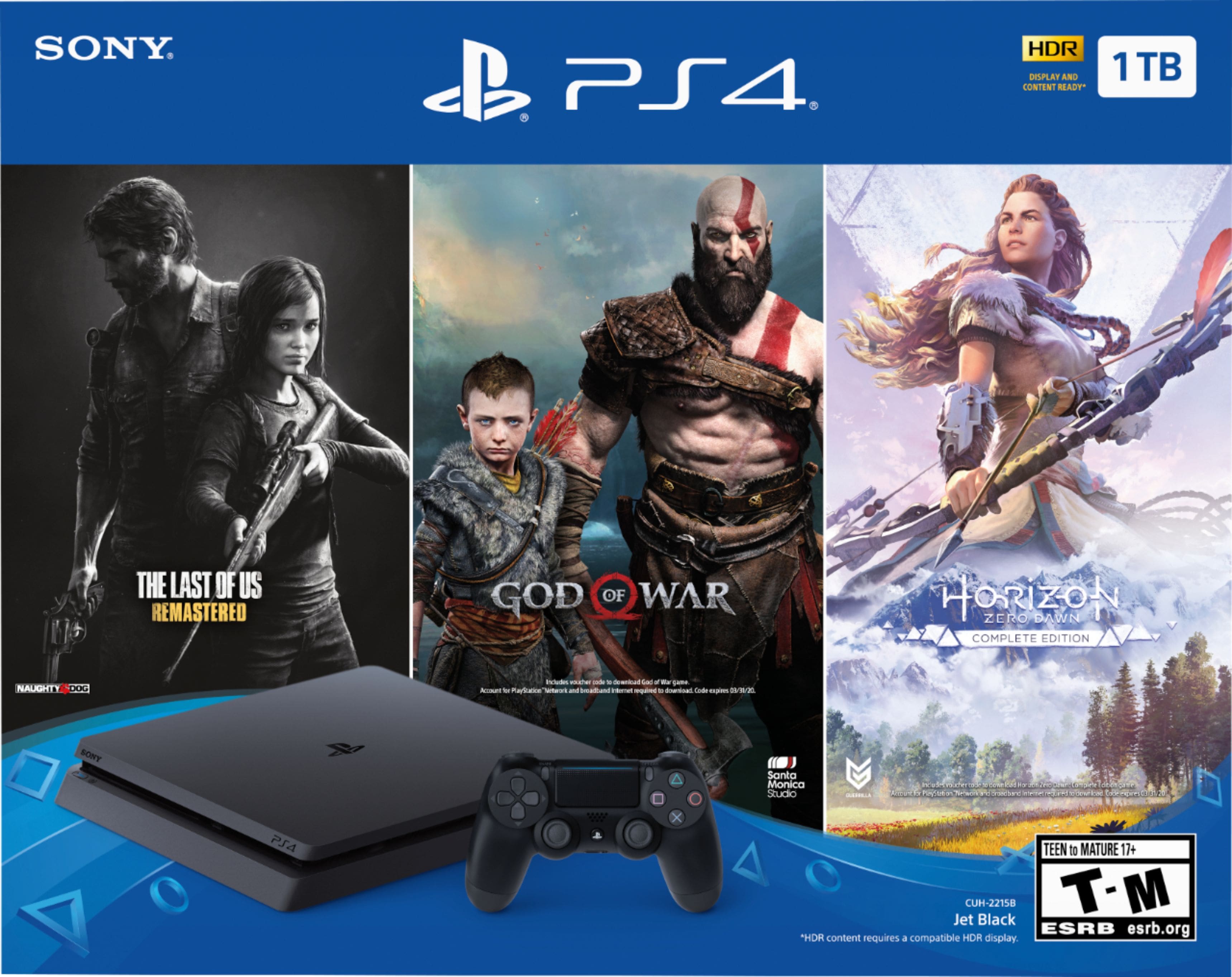 Alt View 11. Sony - PlayStation 4 1TB Only on PlayStation Console Bundle - Jet Black.