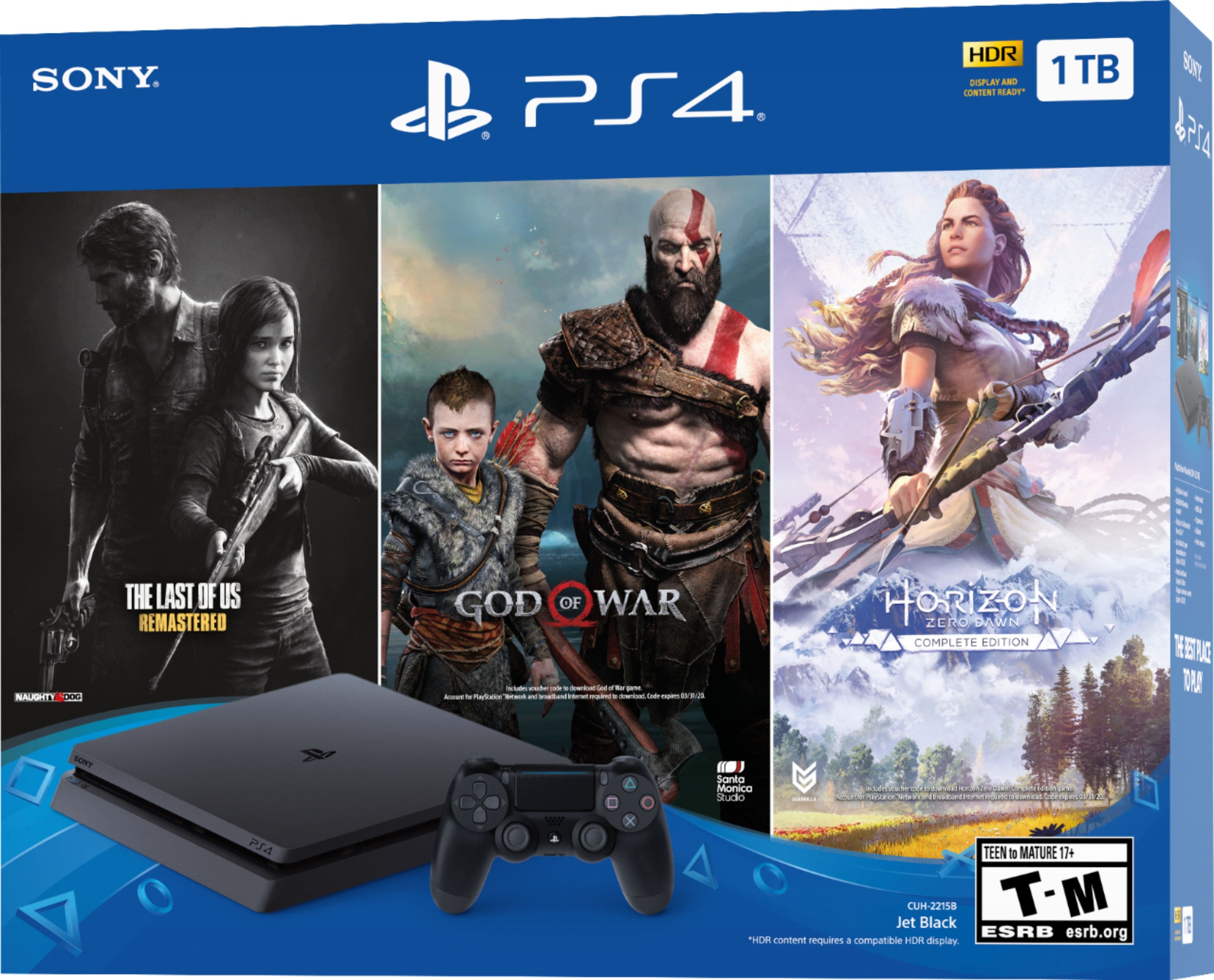 Alt View 13. Sony - PlayStation 4 1TB Only on PlayStation Console Bundle - Jet Black.