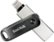 Front Zoom. SanDisk - iXpand Flash Drive Go 128GB USB 3.0 Type-A to Apple Lightning for iPhone & iPad - Black / Silver.