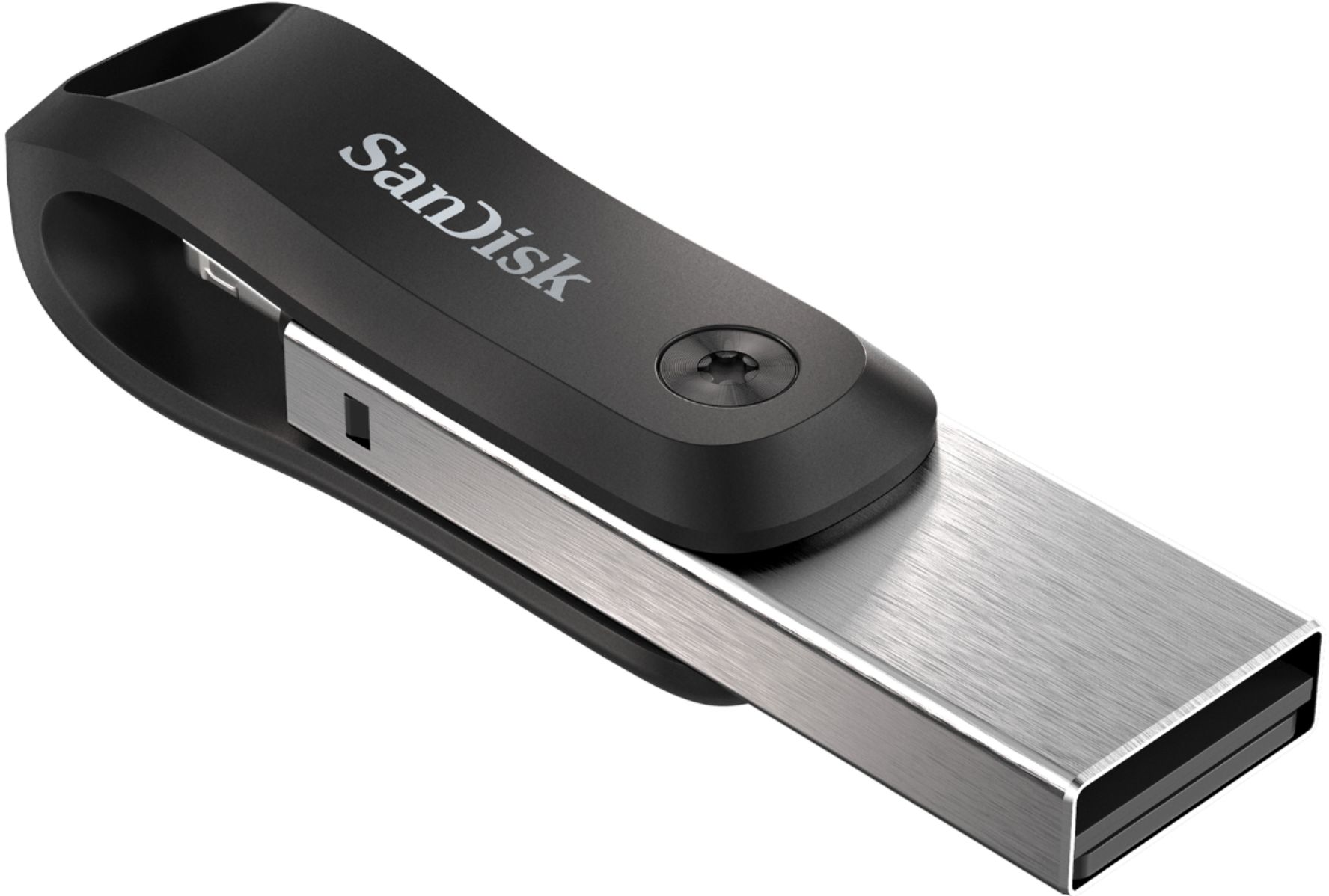 SanDisk - iXpand Flash Drive Go 128GB USB 3.0 Type-A to Apple Lightning for  iPhone & iPad - Black / Silver