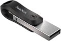 Alt View Zoom 11. SanDisk - iXpand Flash Drive Go 128GB USB 3.0 Type-A to Apple Lightning for iPhone & iPad - Black / Silver.