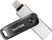 SANDISK - iXpand Flash Drive Go 256GB USB-A 3.0 to Apple Lightning for iPhone & iPad - Black / Silver