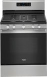 Front Zoom. Whirlpool - 5.0 Cu. Ft. Freestanding Gas Convection Range with Self-Cleaning - Stainless Steel.