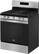 Left. Whirlpool - 5.0 Cu. Ft. Freestanding Gas Convection Range with Self-Cleaning - Stainless Steel.