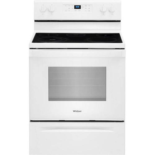 Whirlpool - 5.3 Cu. Ft. Freestanding Electric Range with Self-Cleaning and Frozen Bake - White
