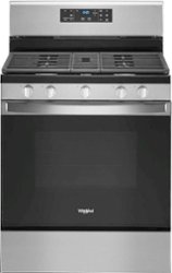 Whirlpool - 5.0 Cu. Ft. Freestanding Gas Range with Self-Cleaning and SpeedHeat Burner - Stainless steel - Front_Zoom