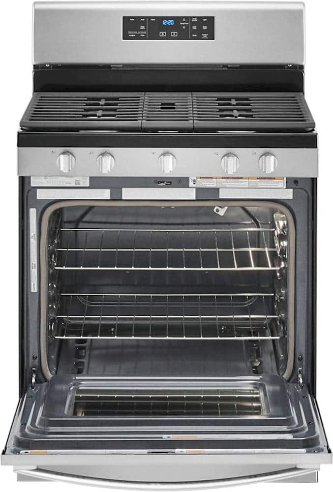 Alt View 11. Whirlpool - 5.0 Cu. Ft. Freestanding Gas Range with Self-Cleaning and SpeedHeat Burner - Stainless Steel.
