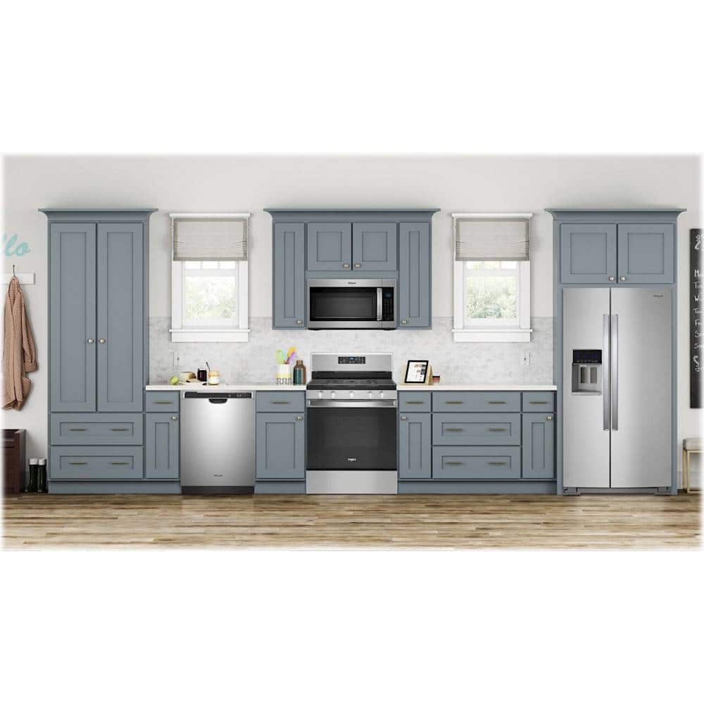 Alt View 18. Whirlpool - 5.0 Cu. Ft. Freestanding Gas Range with Self-Cleaning and SpeedHeat Burner - Stainless Steel.