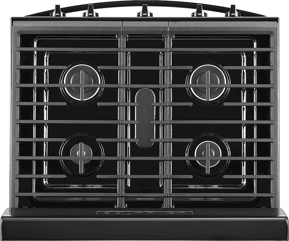 Alt View 12. Whirlpool - 5.0 Cu. Ft. Freestanding Gas Range with Self-Cleaning and SpeedHeat Burner - Black.