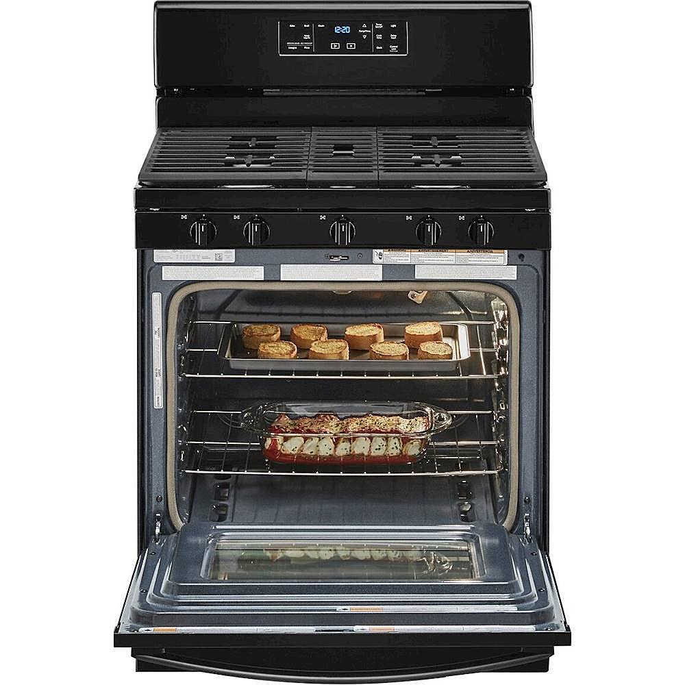 Alt View 15. Whirlpool - 5.0 Cu. Ft. Freestanding Gas Range with Self-Cleaning and SpeedHeat Burner - Black.