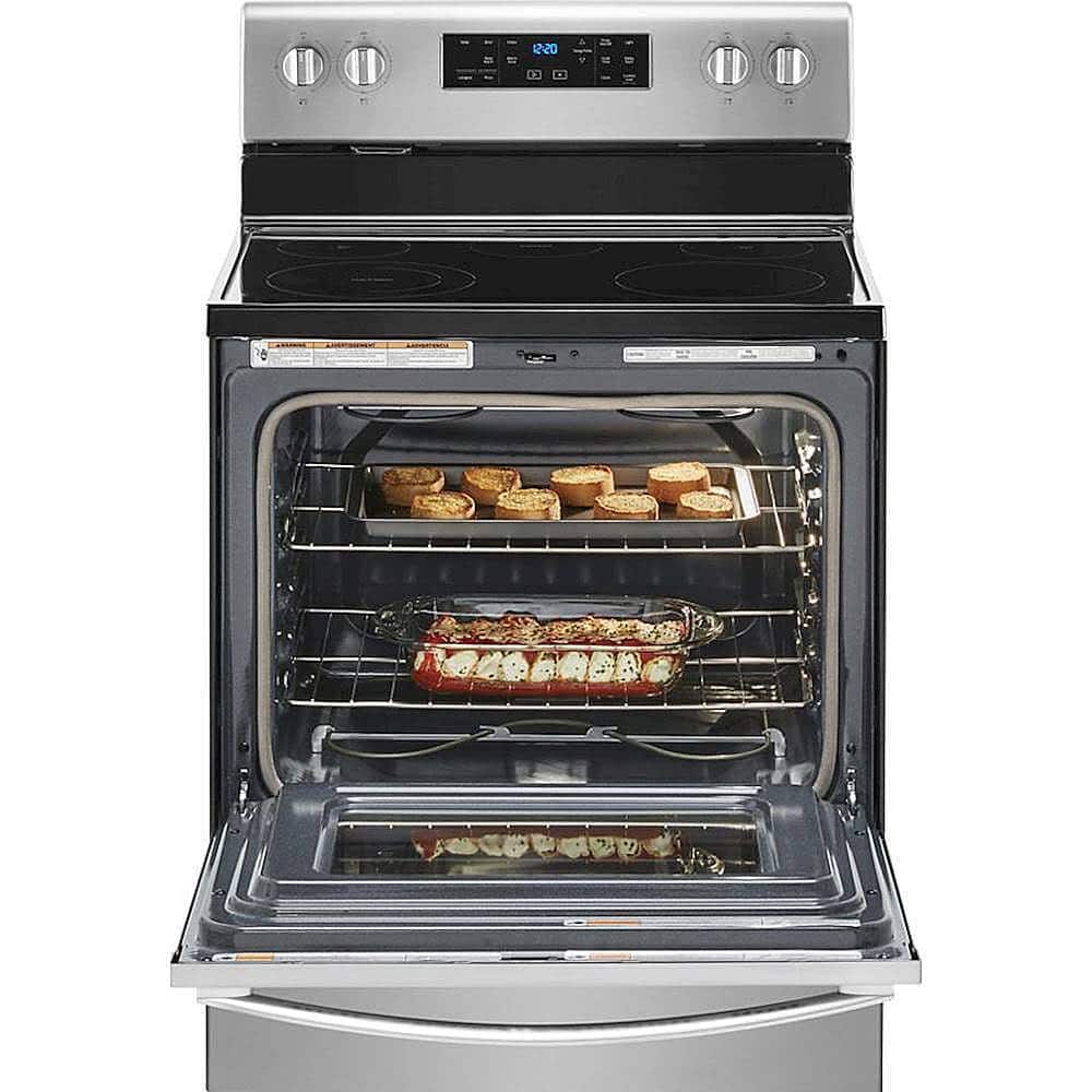Alt View 12. Whirlpool - 5.3 Cu. Ft. Freestanding Electric Range with Self-Cleaning and Frozen Bake - Fingerprint Resistant Stainless Steel.