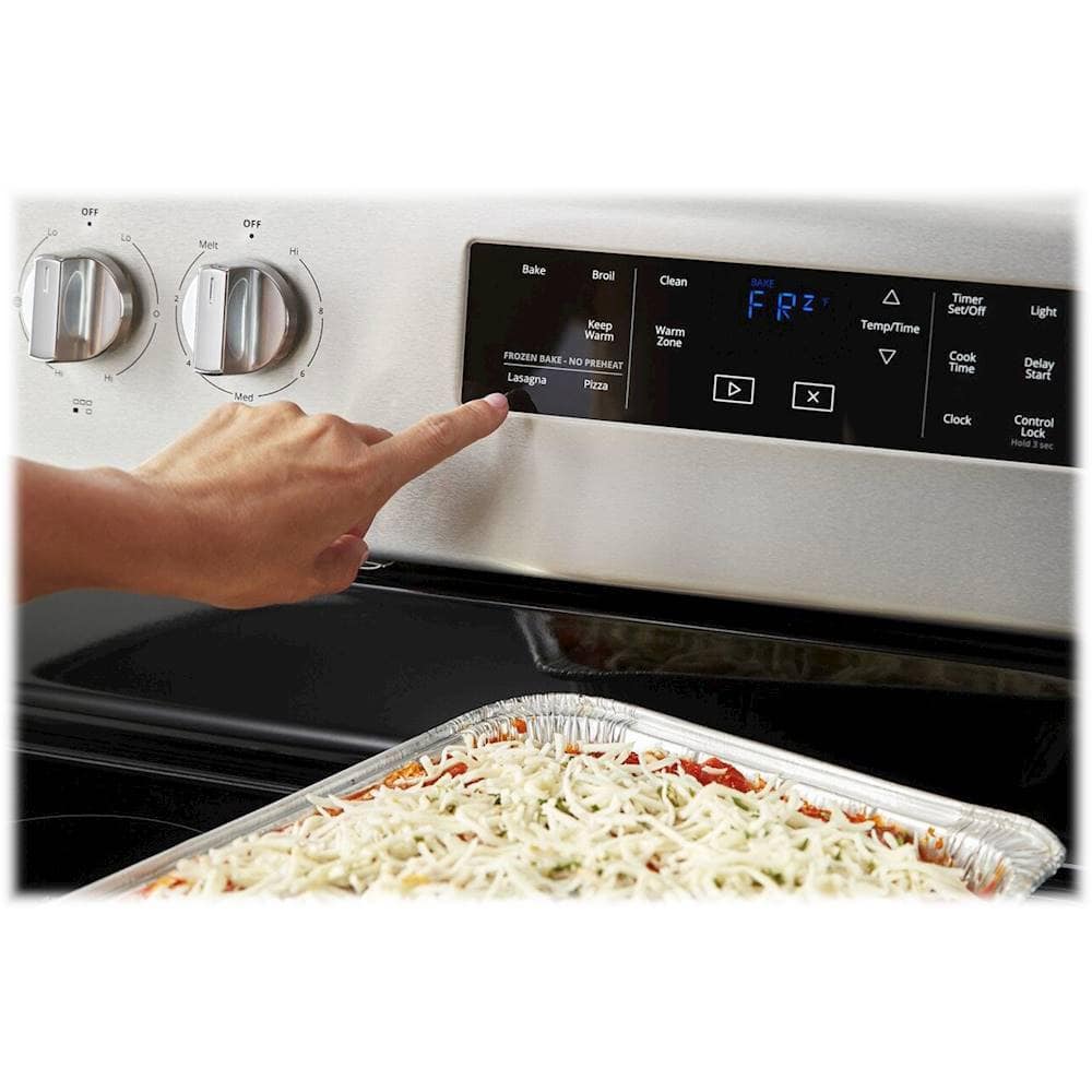 Alt View 17. Whirlpool - 5.3 Cu. Ft. Freestanding Electric Range with Self-Cleaning and Frozen Bake - Fingerprint Resistant Stainless Steel.