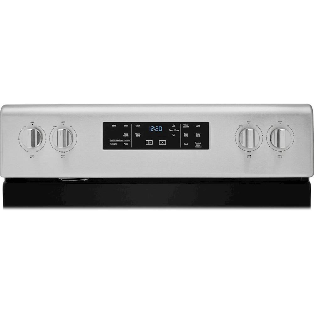 Alt View 1. Whirlpool - 5.3 Cu. Ft. Freestanding Electric Range with Self-Cleaning and Frozen Bake - Fingerprint Resistant Stainless Steel.