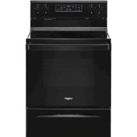 Whirlpool - 5.3 Cu. Ft. Freestanding Electric Range with Self-Cleaning and Frozen Bake - Black - Front_Zoom