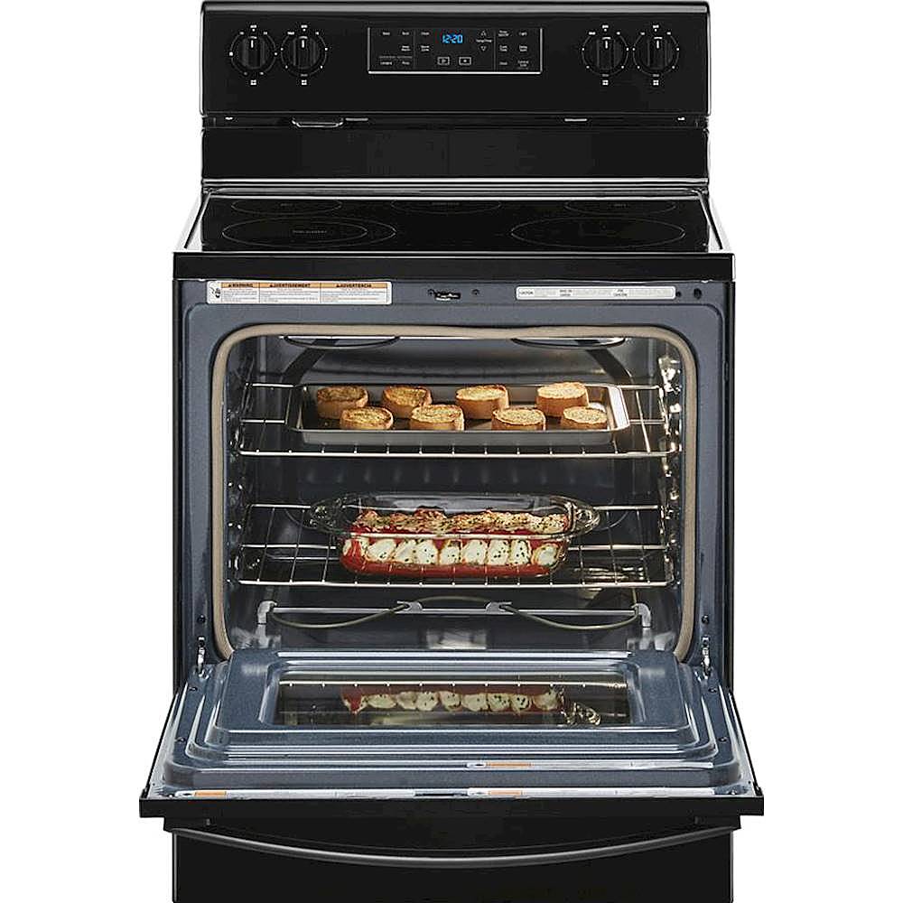 Whirlpool 30 in. 5.3 cu. ft. Oven Freestanding Electric Range with 4  Smoothtop Burners - White