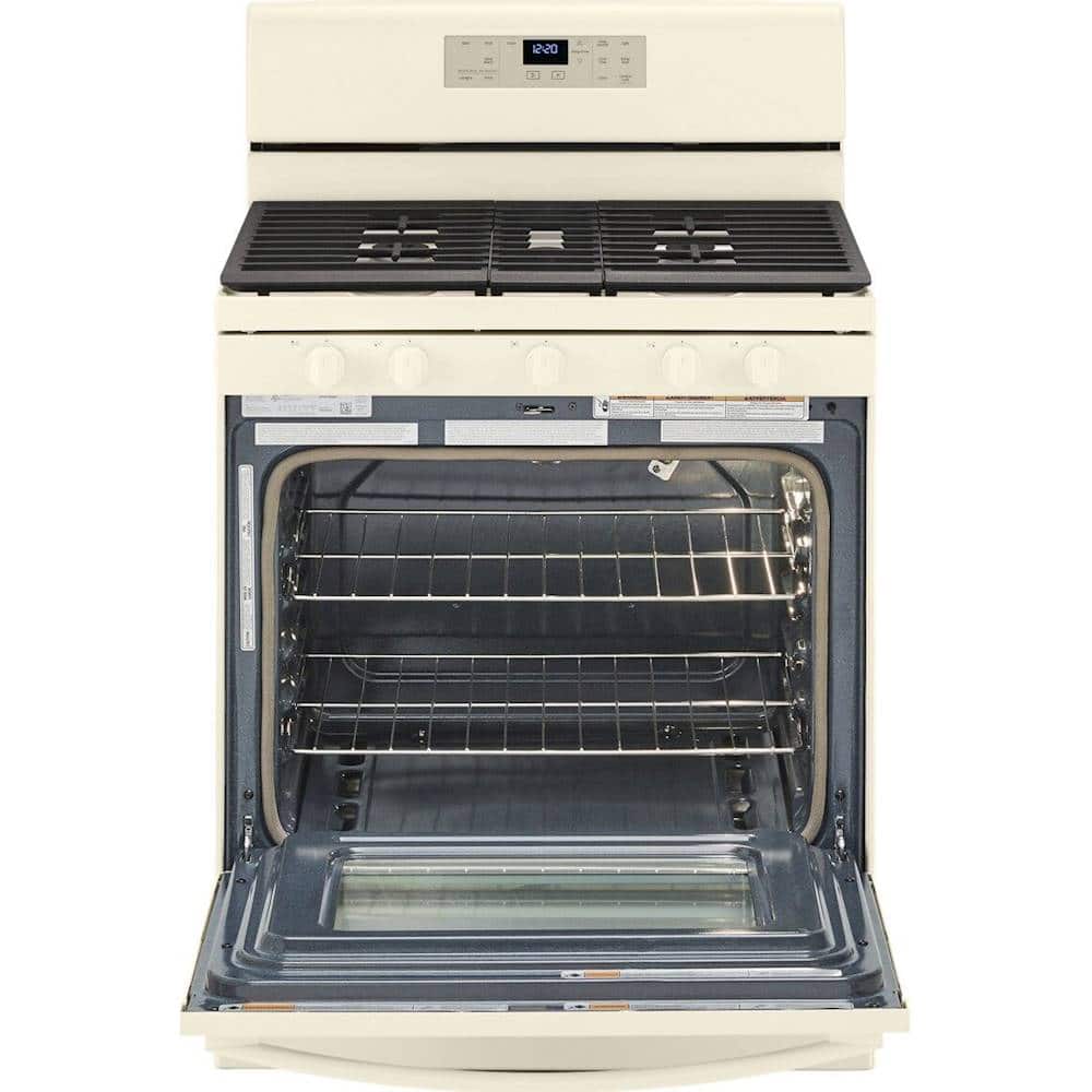 Alt View 13. Whirlpool - 5.0 Cu. Ft. Freestanding Gas Range with Self-Cleaning and SpeedHeat Burner - Biscuit.
