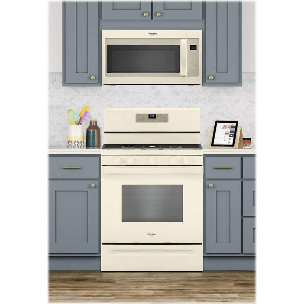 Alt View 19. Whirlpool - 5.0 Cu. Ft. Freestanding Gas Range with Self-Cleaning and SpeedHeat Burner - Biscuit.