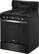 Left. Whirlpool - 5.0 Cu. Ft. Freestanding Gas Convection Range with Self-Cleaning - Fingerprint Resistant Black Stainless Steel.