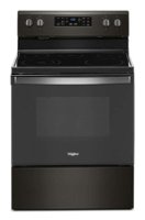 Whirlpool - 5.3 Cu. Ft. Freestanding Electric Range with Self-Cleaning and Frozen Bake - Black Stainless Steel - Front_Zoom