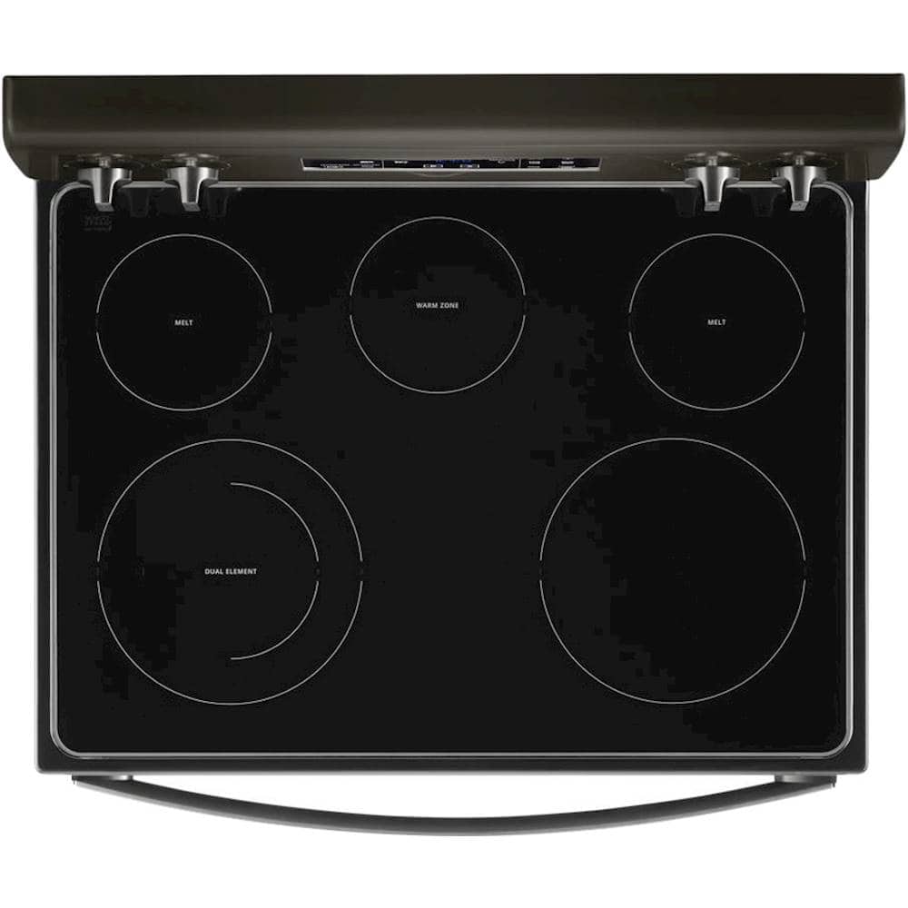 Alt View 12. Whirlpool - 5.3 Cu. Ft. Freestanding Electric Range with Self-Cleaning and Frozen Bake - Black Stainless Steel.