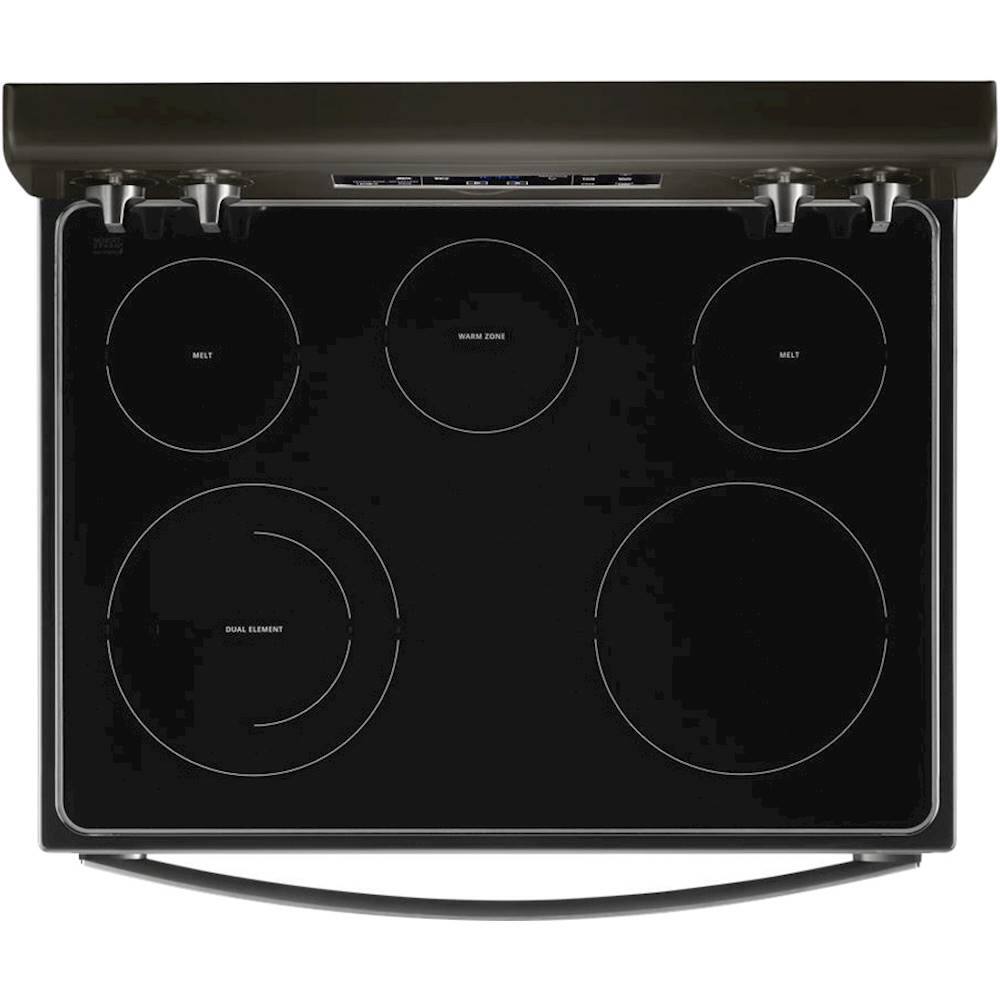 Alt View 12. Whirlpool - 5.3 Cu. Ft. Freestanding Electric Range with Self-Cleaning and Frozen Bake - Black Stainless Steel.