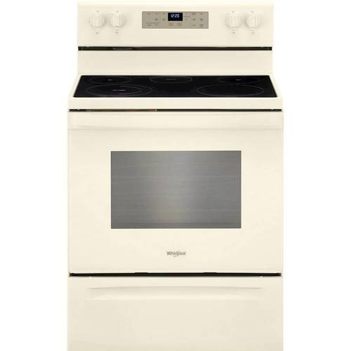 Whirlpool - 5.3 Cu. Ft. Freestanding Electric Range with Self-Cleaning and Frozen Bake - Biscuit