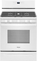 Whirlpool - 5.0 Cu. Ft. Freestanding Gas Range with Self-Cleaning and SpeedHeat Burner - White - Front_Zoom