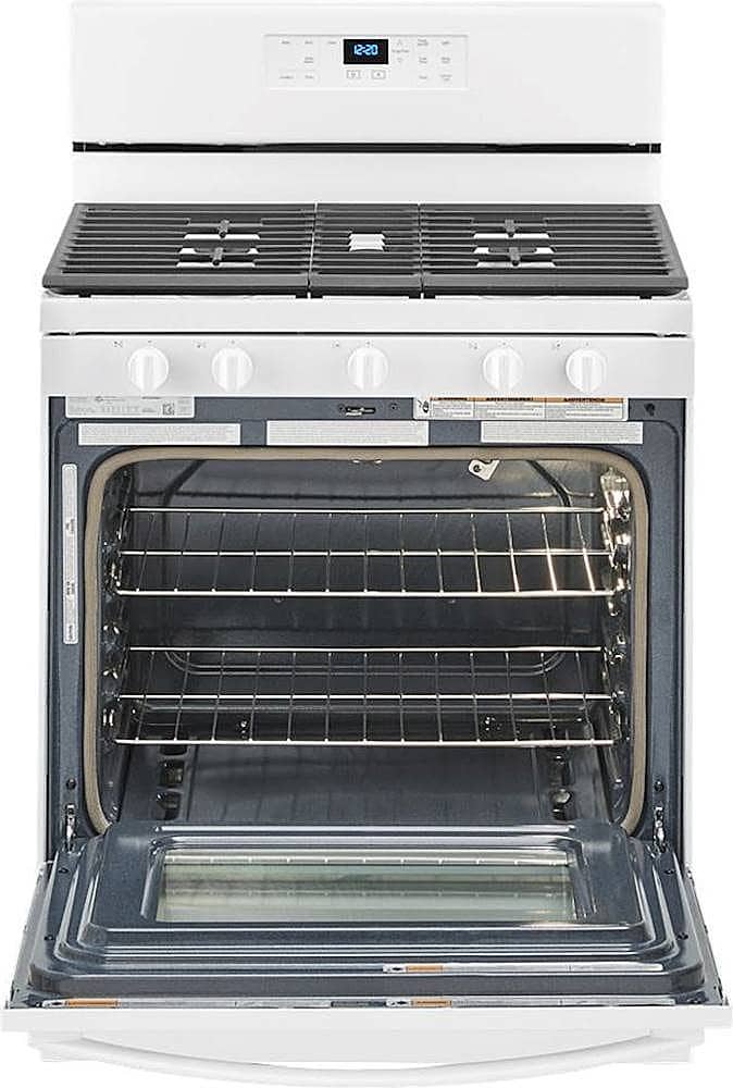 Alt View 13. Whirlpool - 5.0 Cu. Ft. Freestanding Gas Range with Self-Cleaning and SpeedHeat Burner - White.