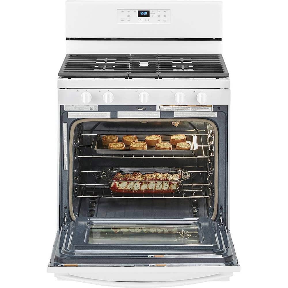 Alt View 14. Whirlpool - 5.0 Cu. Ft. Freestanding Gas Range with Self-Cleaning and SpeedHeat Burner - White.