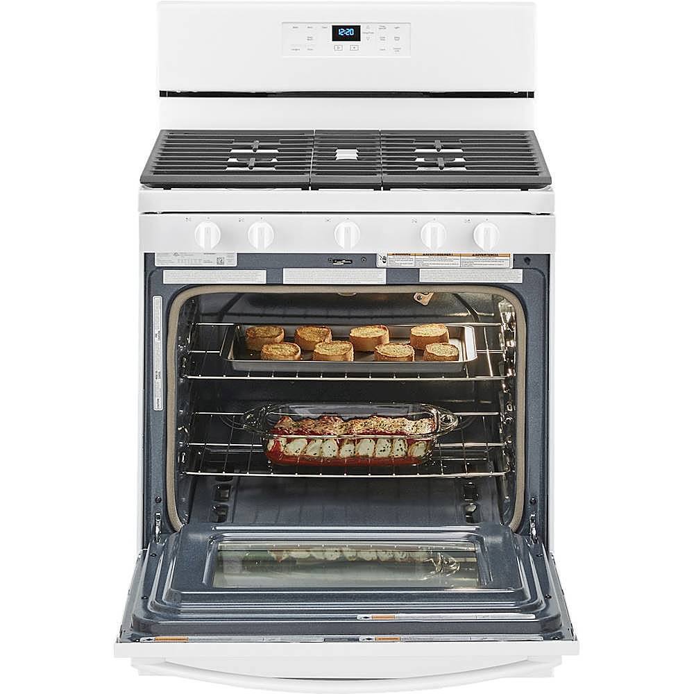 Alt View 14. Whirlpool - 5.0 Cu. Ft. Freestanding Gas Range with Self-Cleaning and SpeedHeat Burner - White.