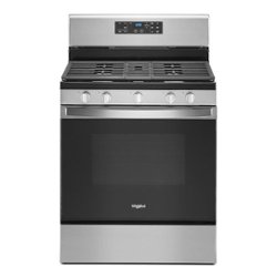 Whirlpool - 5.0 Cu. Ft. Freestanding Gas Range with Self-Cleaning and SpeedHeat Burner - Stainless steel - Front_Zoom