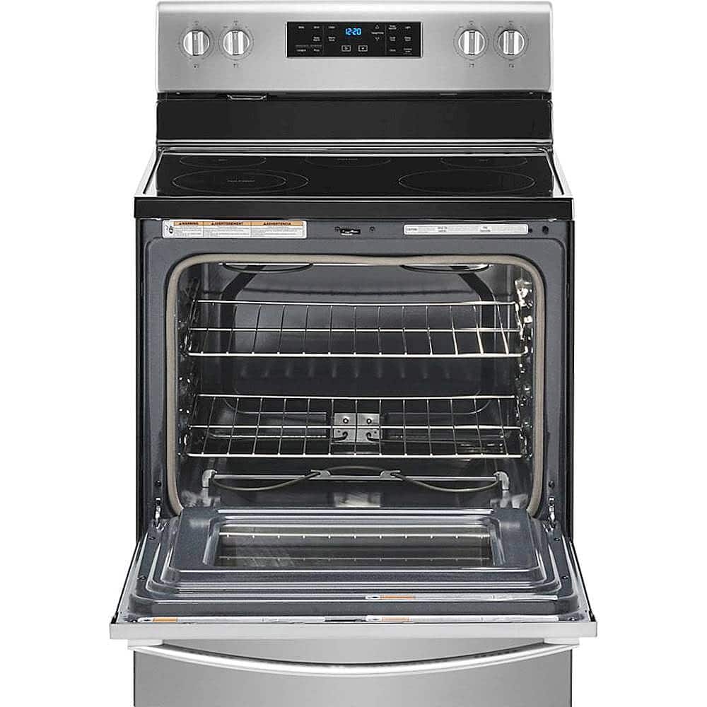 Alt View 12. Whirlpool - 5.3 Cu. Ft. Freestanding Electric Range with Self-Cleaning and Frozen Bake - Stainless Steel.