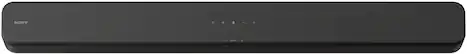 Front. Sony - HTS100F 2.0 Channel Soundbar with Bass Reflex Speaker - Black.