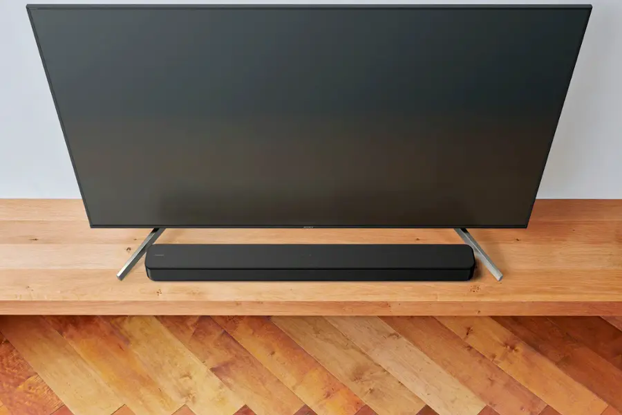 Alt View 12. Sony - HTS100F 2.0 Channel Soundbar with Bass Reflex Speaker - Black.