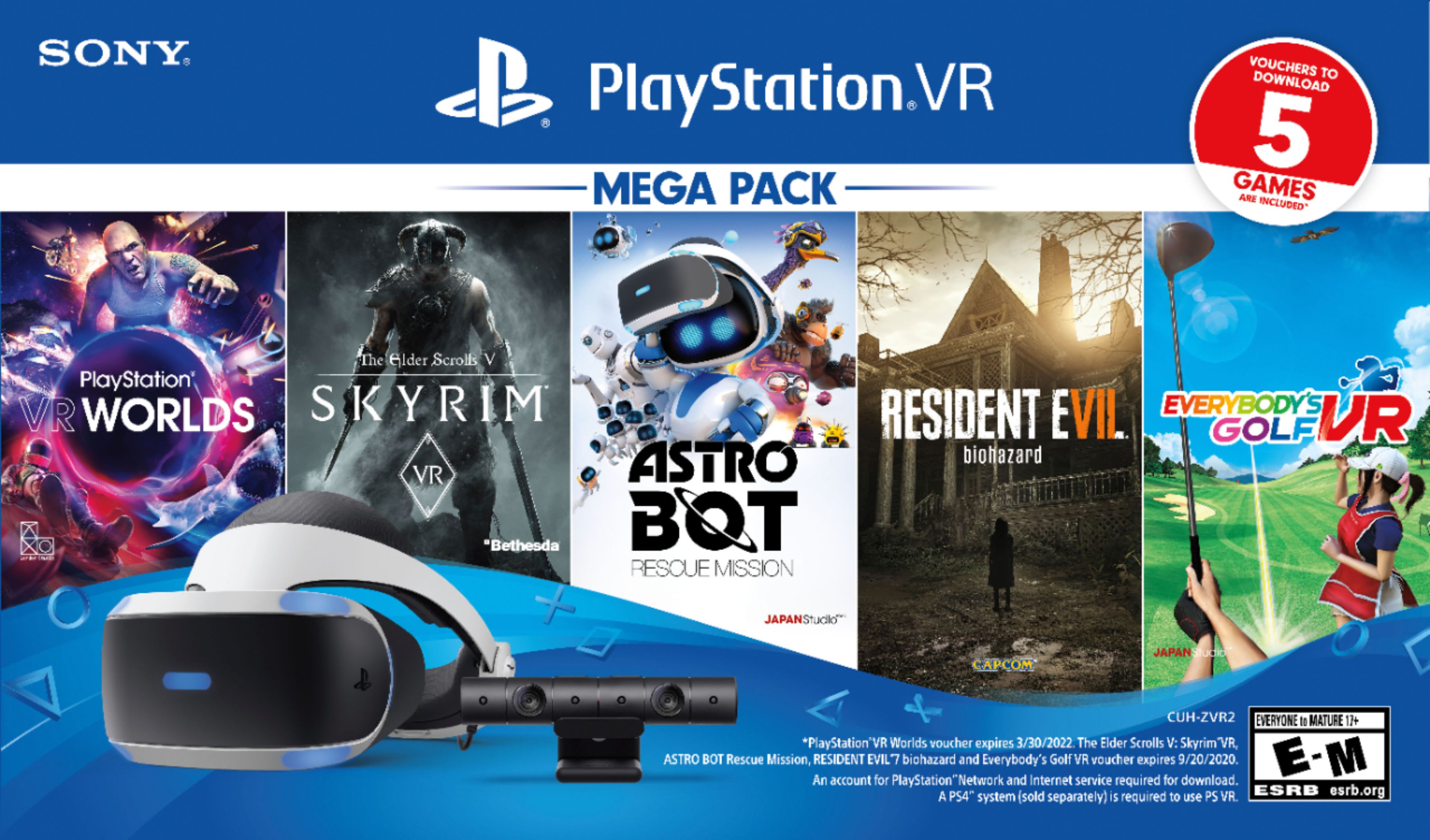 Wirwar marionet Derde Sony PlayStation VR Bundle Five-Game Pack 3004966 - Best Buy