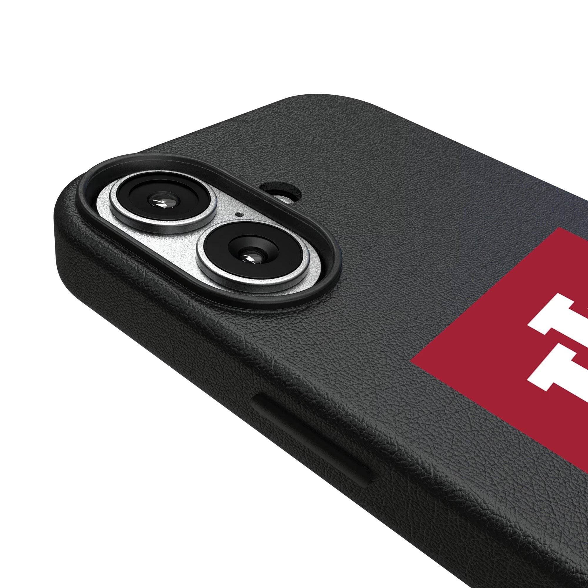 Alt View 2. Keyscaper - Indiana Hoosiers Primary Logo iPhone Magnetic Bump Case - 14 - Black.
