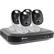 Angle. Swann - 4-Channel, 4-Camera Indoor/Outdoor Wired 4K UHD 1TB DVR Surveillance System - Black/White.
