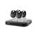 Left. Swann - 4-Channel, 4-Camera Indoor/Outdoor Wired 4K UHD 1TB DVR Surveillance System - Black/White.