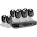 Angle. Swann - 8-Channel, 8-Camera Indoor/Outdoor Wired 4K UHD 2TB DVR Surveillance System - Black/White.
