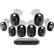 Front. Swann - 8-Channel, 8-Camera Indoor/Outdoor Wired 4K UHD 2TB DVR Surveillance System - Black/White.